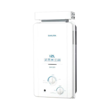 【含標準安裝】【SAKURA櫻花】12L 加強抗風型 屋外熱水器 GH1221
