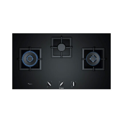 【含標準安裝】【BOSCH】6系列 90cm強化玻璃三口瓦斯爐 深遂黑 PPW9A6B20T
