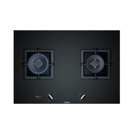 【含標準安裝】【BOSCH】6系列 75 cm強化玻璃雙口瓦斯爐 深遂黑 PPU7A6B20T