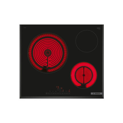【含標準安裝】【BOSCH】6系列 60cm陶瓷玻璃三口電陶爐 上裝式無邊框 PKK651FP8E